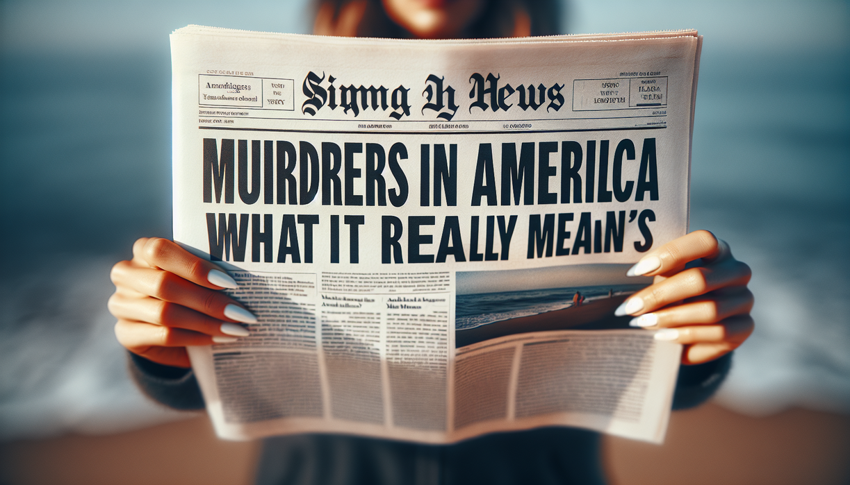 Murders in America Plunge: What It Really Means