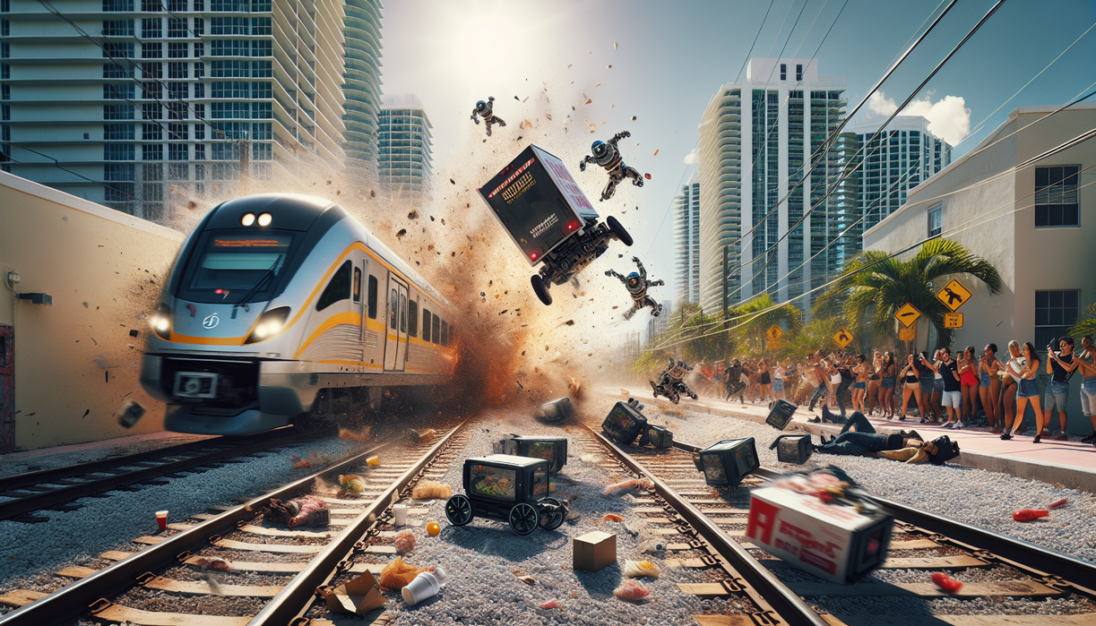 When Delivery Services Meet Oncoming Trains