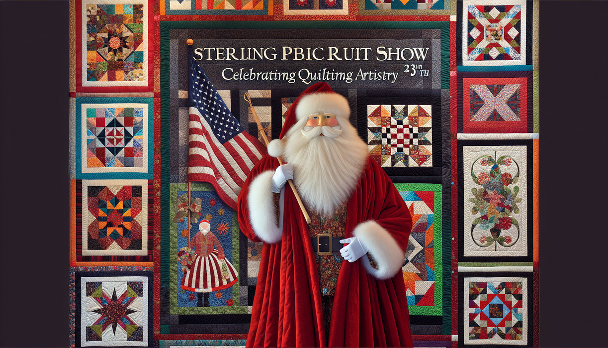 alt_text: "Colorful quilts displayed with intricate patterns narrating stories at a local art exhibit."